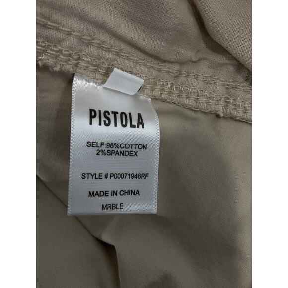 Pistola 'Meg' White Short Sleeve Zip Front Romper Size S - Picture 5 of 5